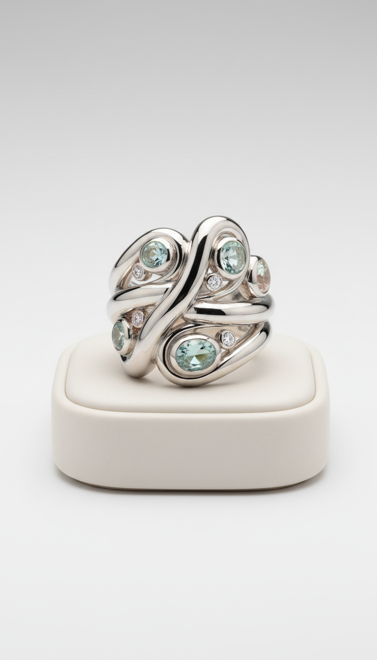 18k Gold Sculptural Ring