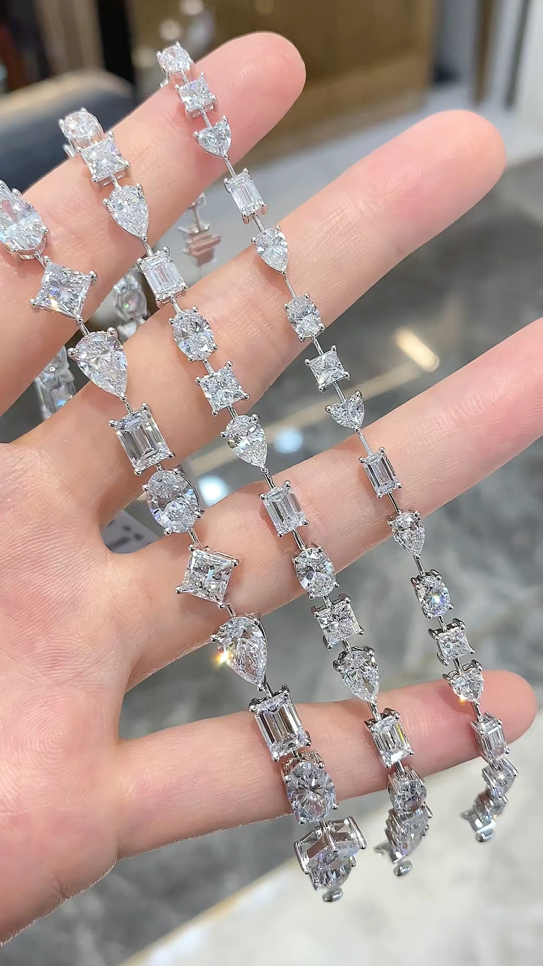 Multi-Cut Diamond Tennis Chain | 10K/14K/18K Gold & Platinum | Fashion Daily Wear Jewelry for Party, Event & Gift