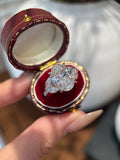 PT950 Lab-Grown Diamond Ring Main Stone D5.03ct Side Stones D1.034ct Total Weight 7.03g