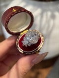 PT950 Lab-Grown Diamond Ring Main Stone D5ct Side Stones D1.165ct Total Weight 11.09g