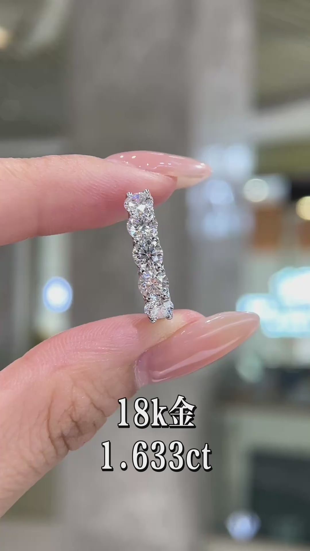 1.633CT Heart Cut Diamond Eternity Band Ring | 18K White Gold | Full Eternity Stackable Ring for Wedding & Daily Wear